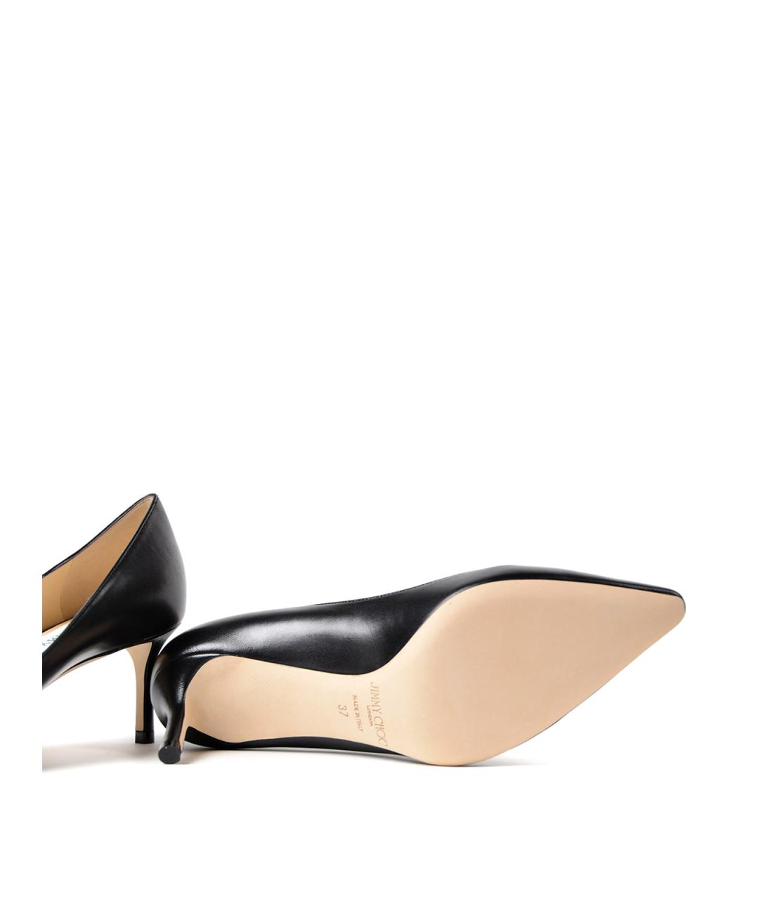JIMMY CHOO Черные кожаные туфли, фото 5