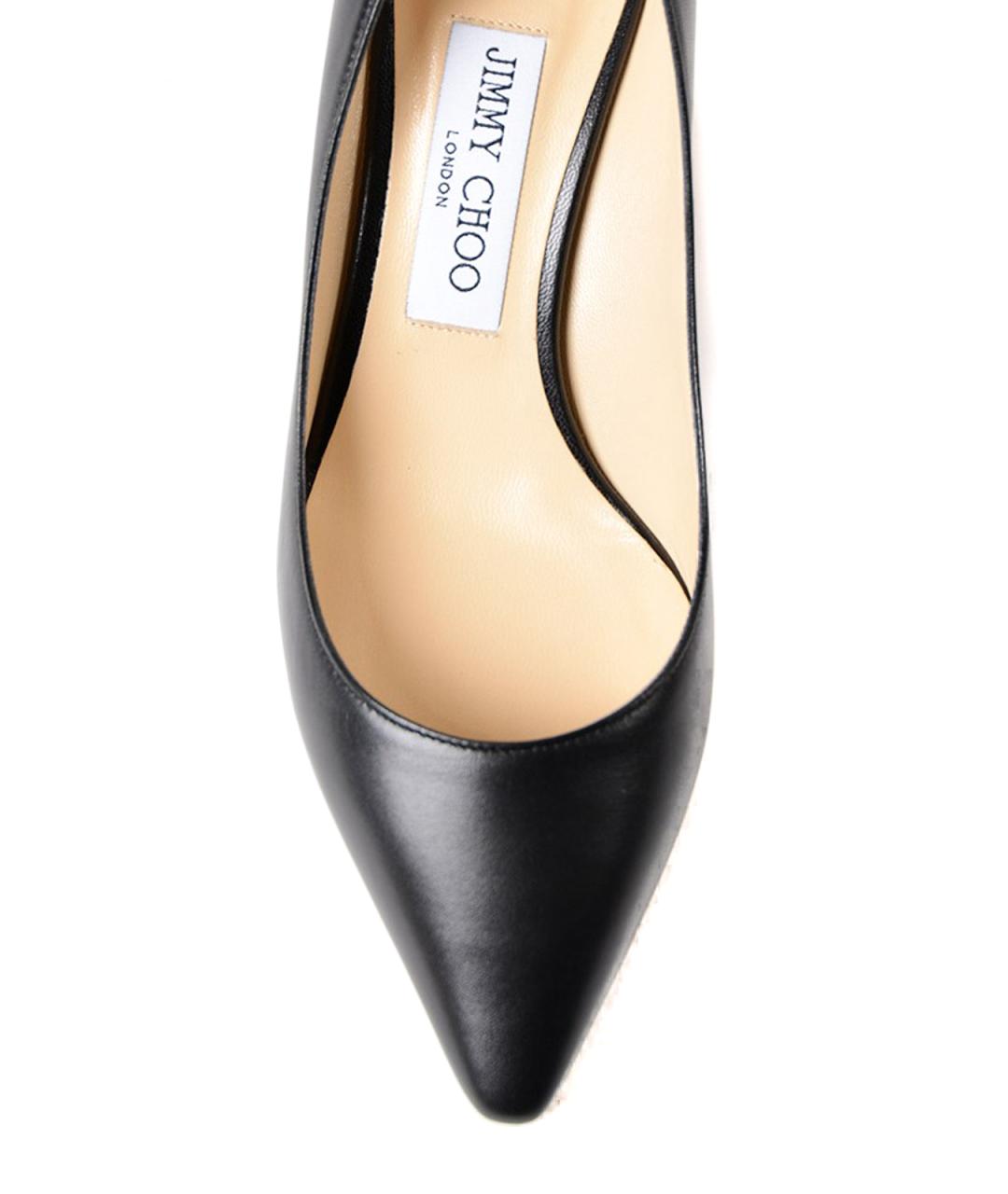 JIMMY CHOO Черные кожаные туфли, фото 3