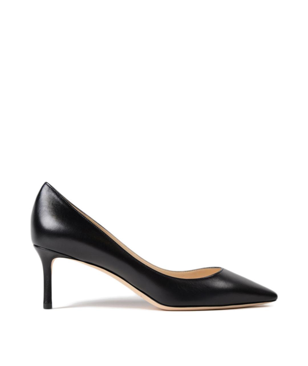 JIMMY CHOO Черные кожаные туфли, фото 1