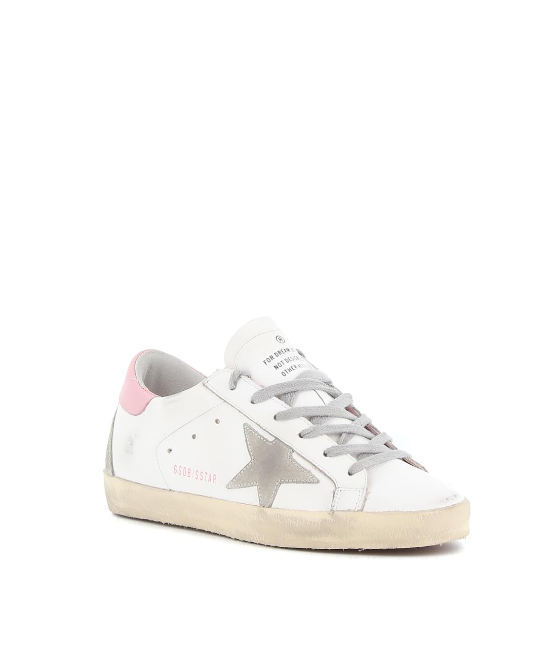 GOLDEN GOOSE Белые кожаные кеды, фото 2