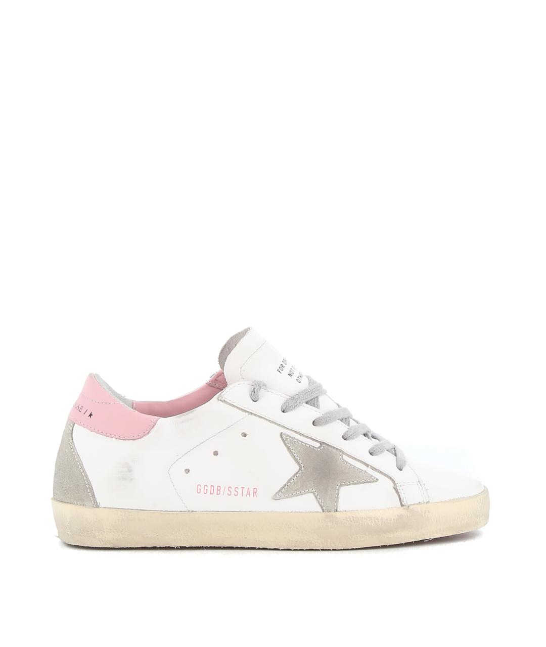 GOLDEN GOOSE Белые кожаные кеды, фото 1