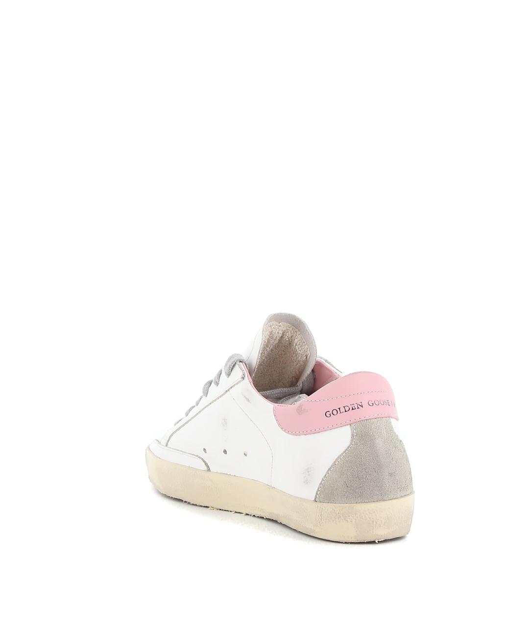 GOLDEN GOOSE Белые кожаные кеды, фото 4