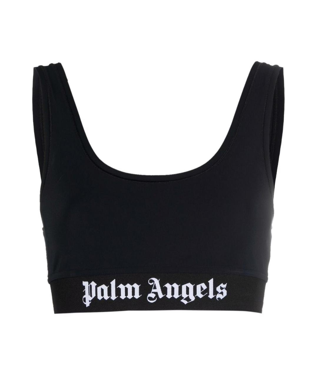 PALM ANGELS Черная полиамидовая майка, фото 1