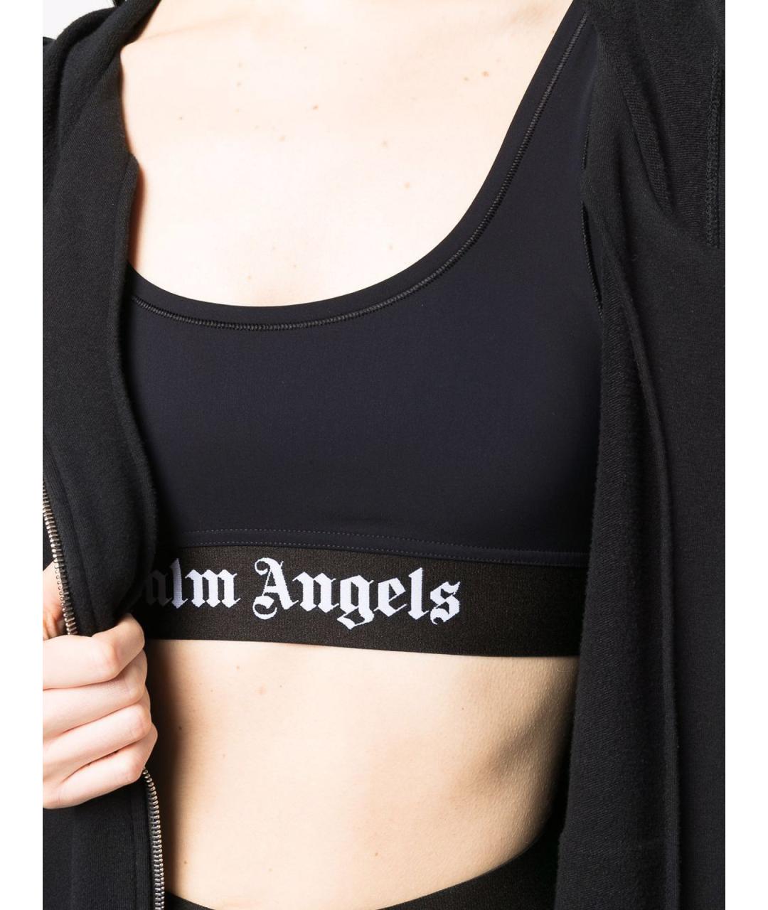 PALM ANGELS Черная полиамидовая майка, фото 5