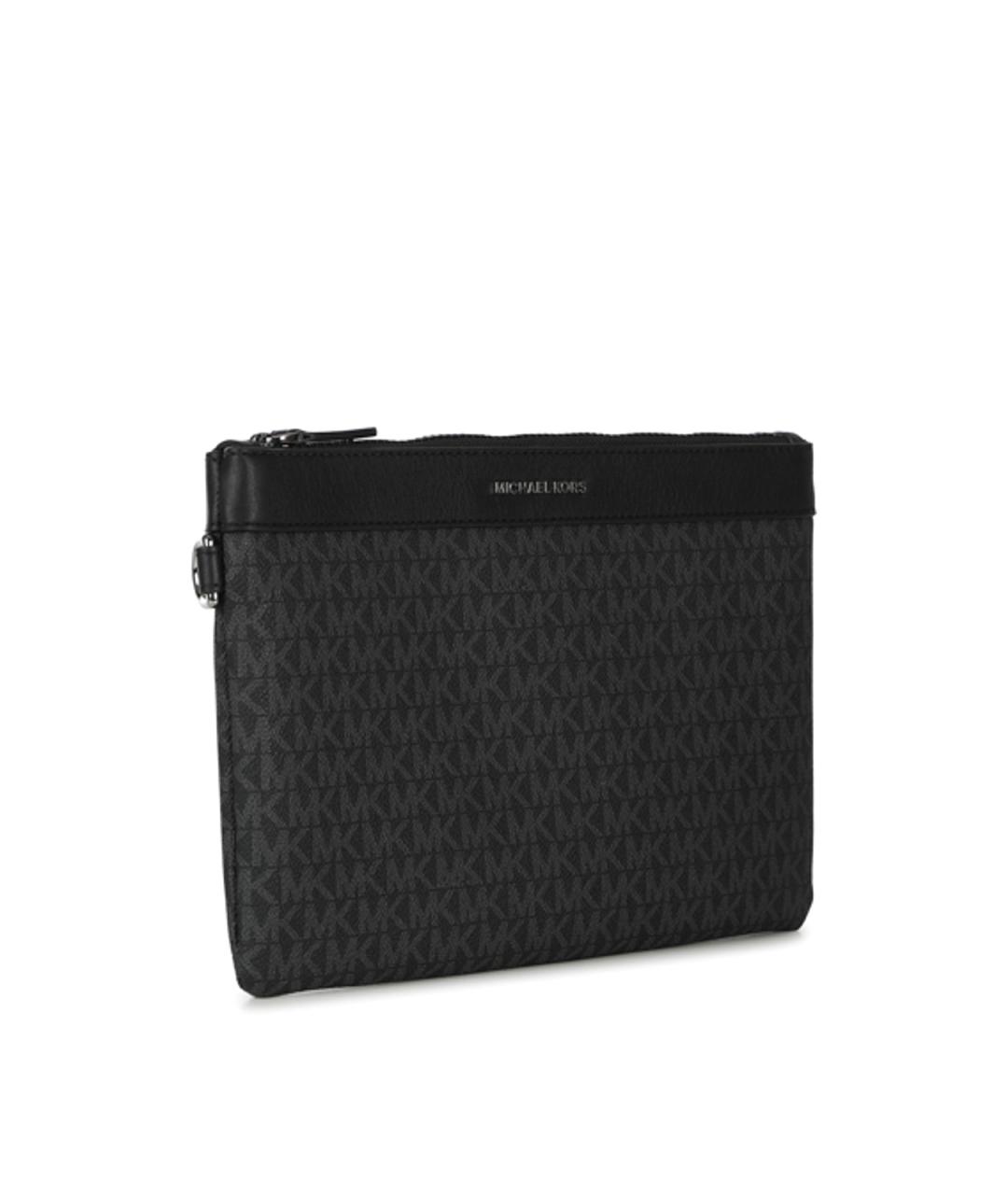 MICHAEL KORS Черная тканевая барсетка, фото 2