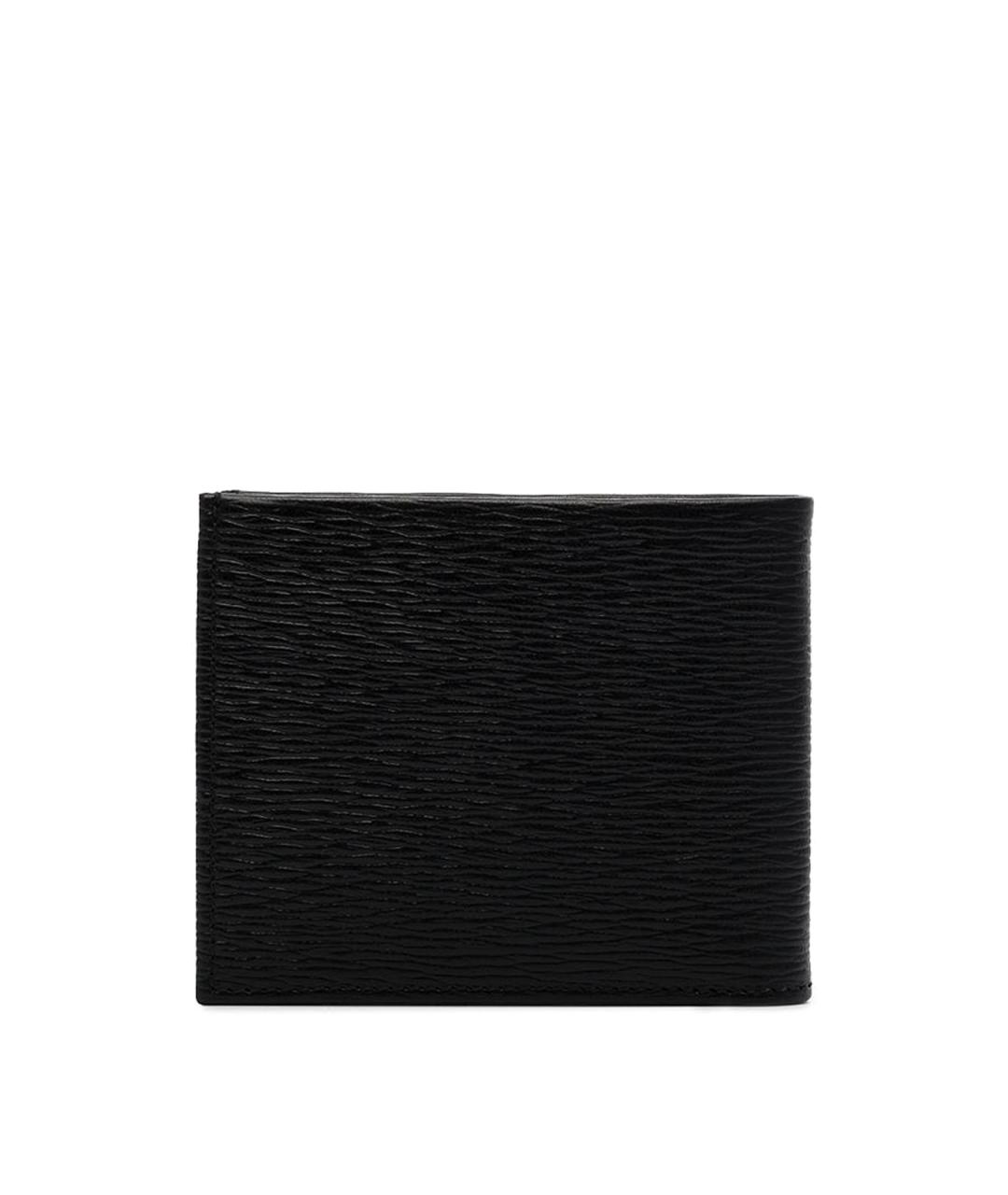 FERRAGAMO Черный кожаный кошелек, фото 2