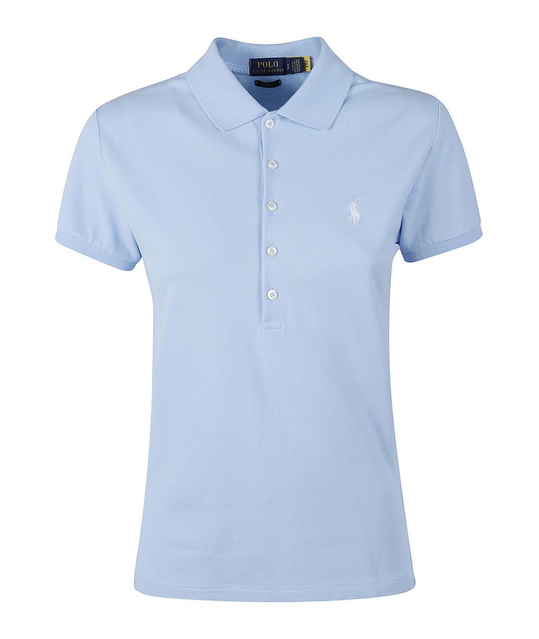 POLO RALPH LAUREN Голубая хлопковая футболка, фото 1