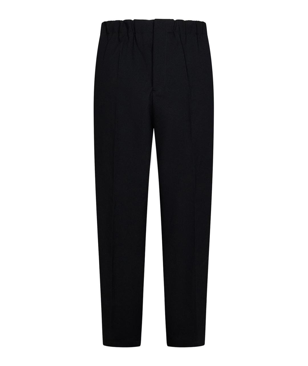 JIL SANDER Черные повседневные брюки, фото 1