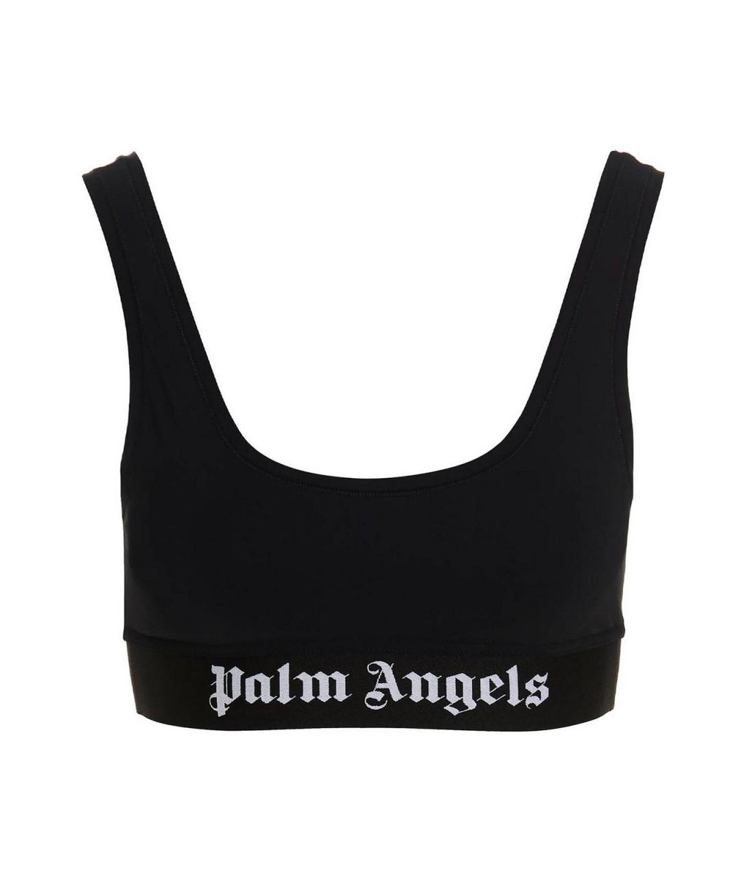PALM ANGELS Черная полиамидовая майка, фото 1
