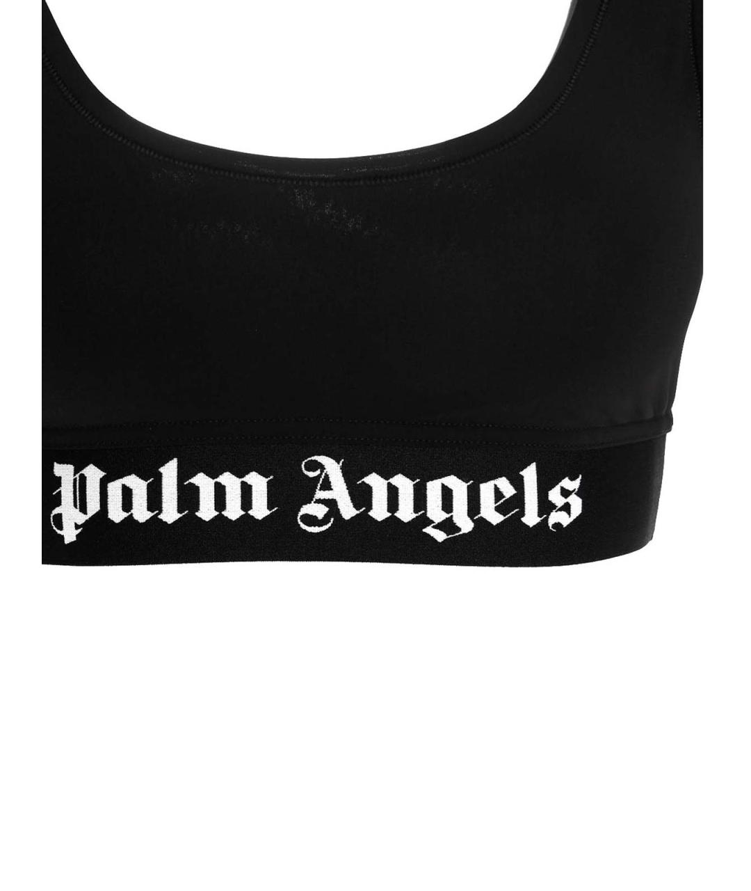 PALM ANGELS Черная полиамидовая майка, фото 3