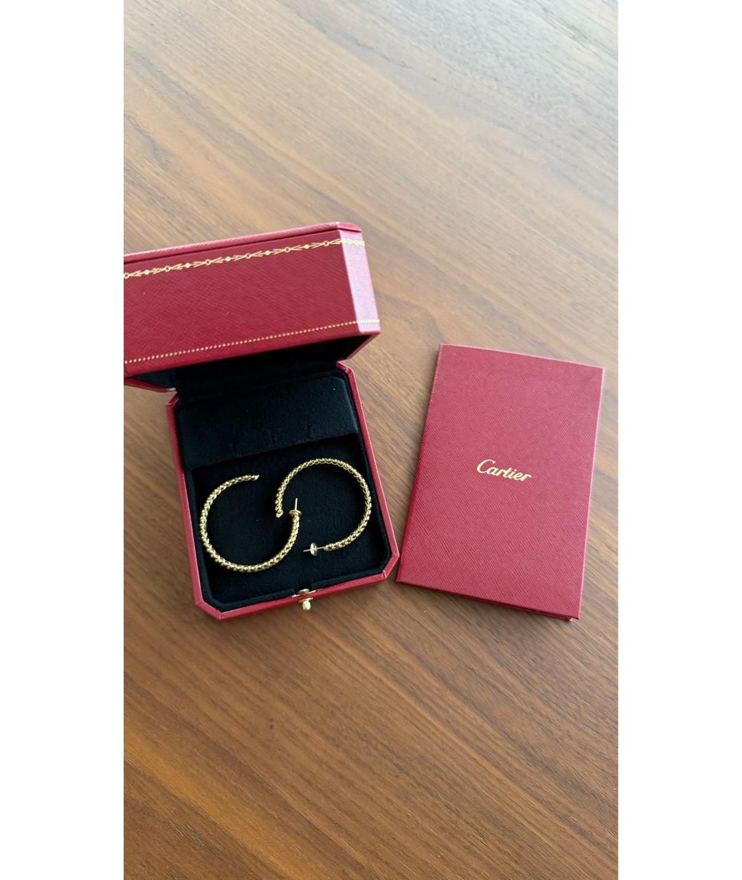 CARTIER Золотые серьги из желтого золота, фото 2