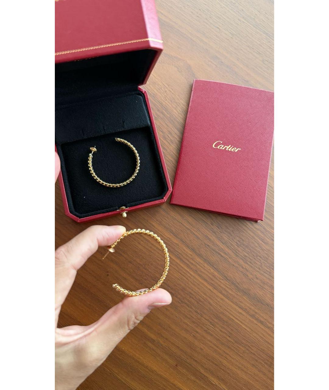 CARTIER Золотые серьги из желтого золота, фото 3