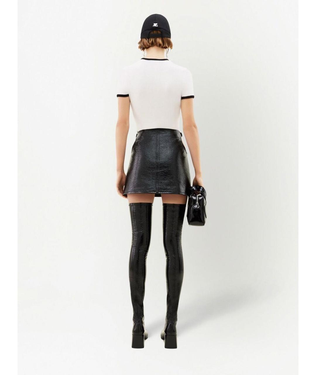 COURREGES Белая хлопковая футболка, фото 2
