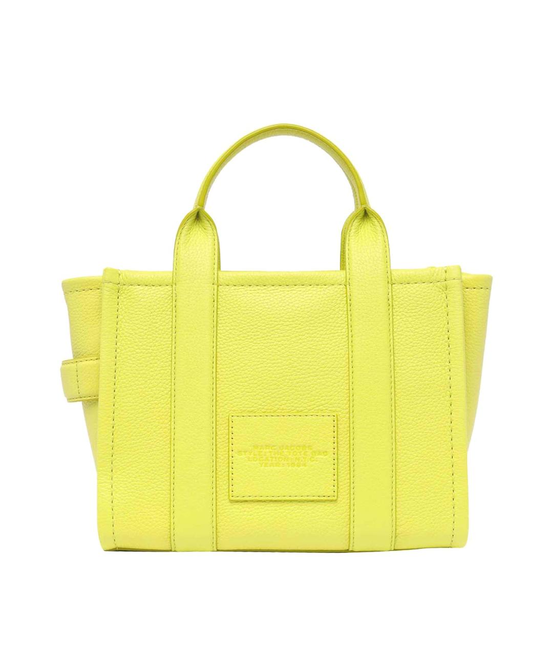 MARC JACOBS Желтая кожаная сумка тоут, фото 3