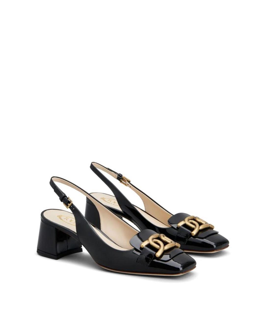 TOD'S Черные туфли из лакированной кожи, фото 4
