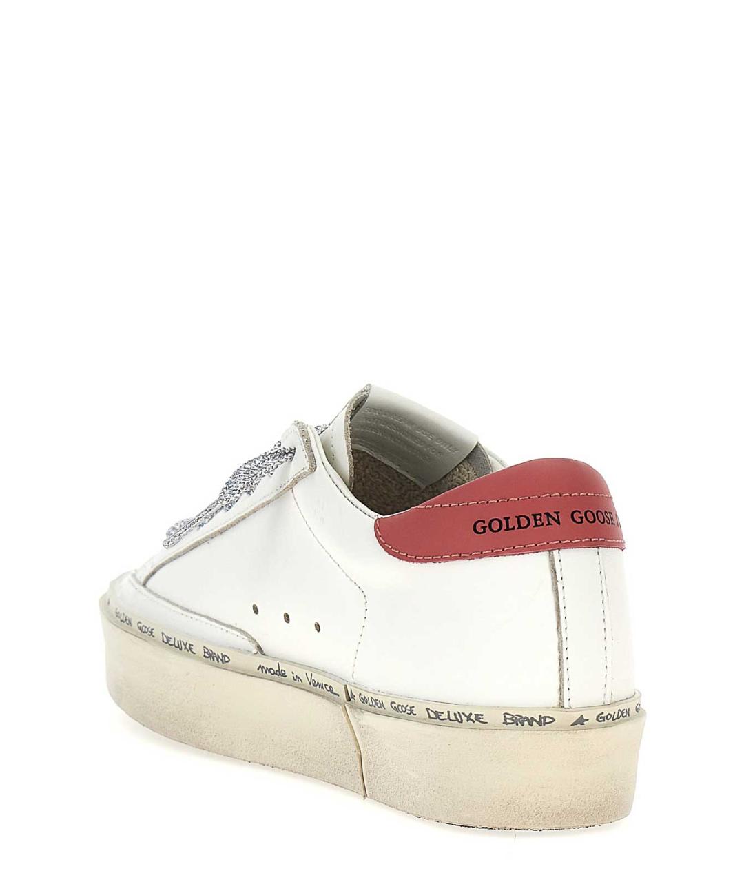 GOLDEN GOOSE Белые кожаные кеды, фото 3