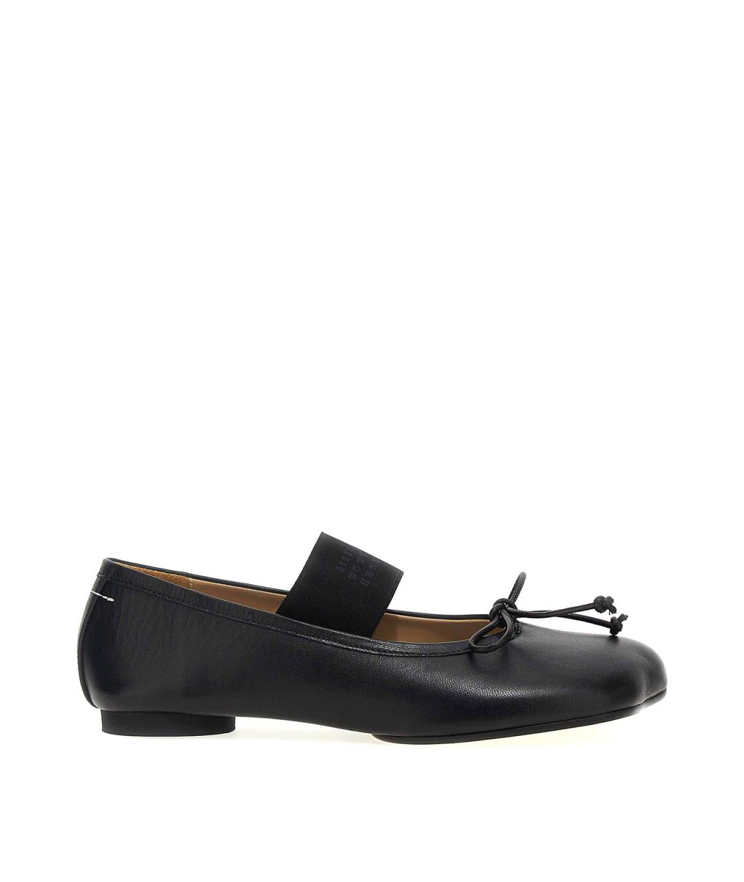 MM6 MAISON MARGIELA Черные кожаные балетки, фото 1