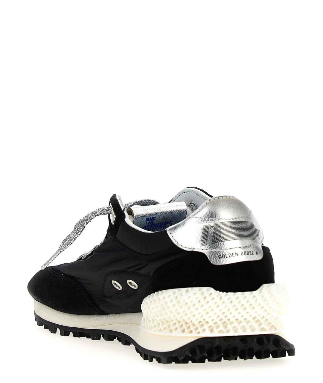 GOLDEN GOOSE Черные текстильные низкие кроссовки / кеды, фото 3