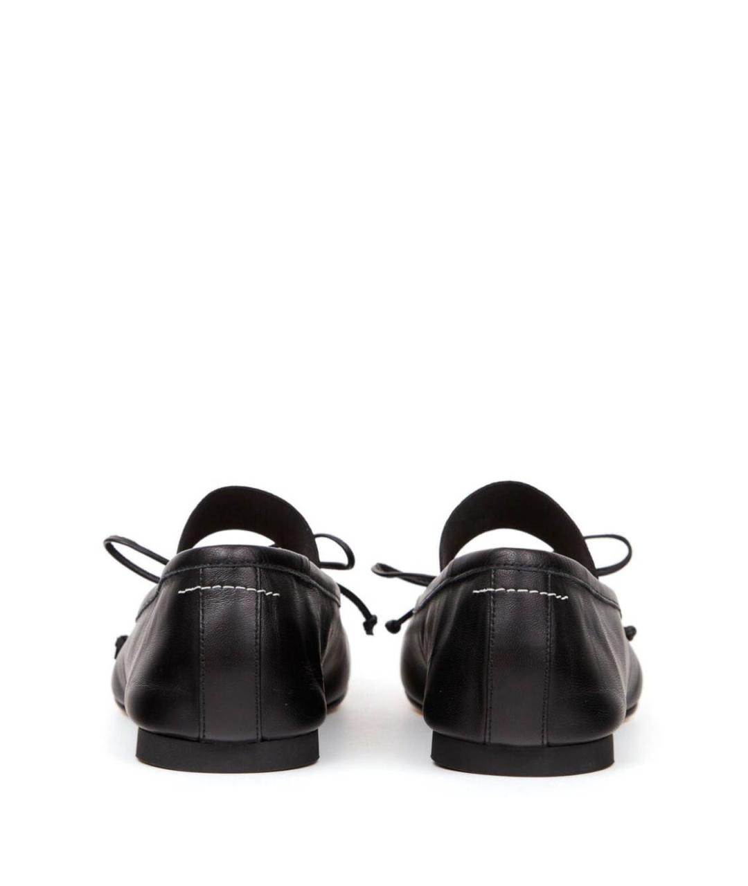 MM6 MAISON MARGIELA Черные кожаные балетки, фото 3