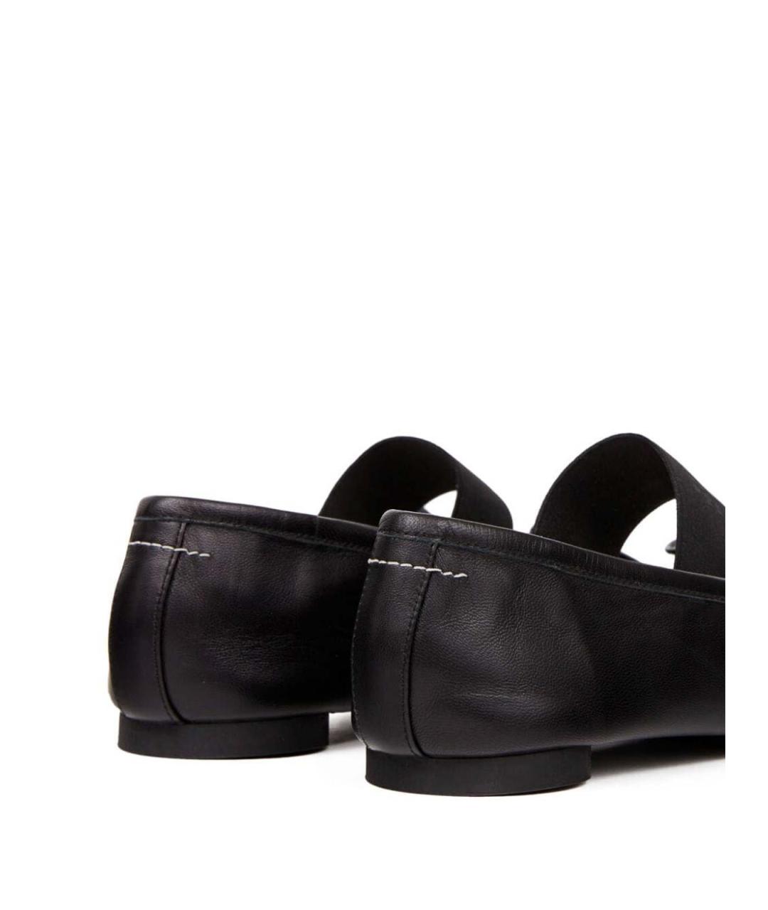 MM6 MAISON MARGIELA Черные кожаные балетки, фото 2