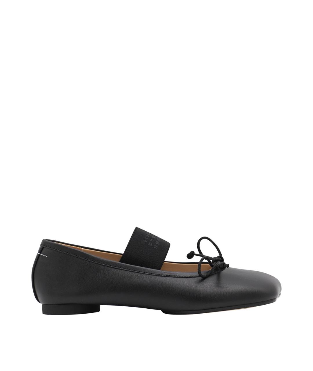 MM6 MAISON MARGIELA Черные кожаные балетки, фото 1