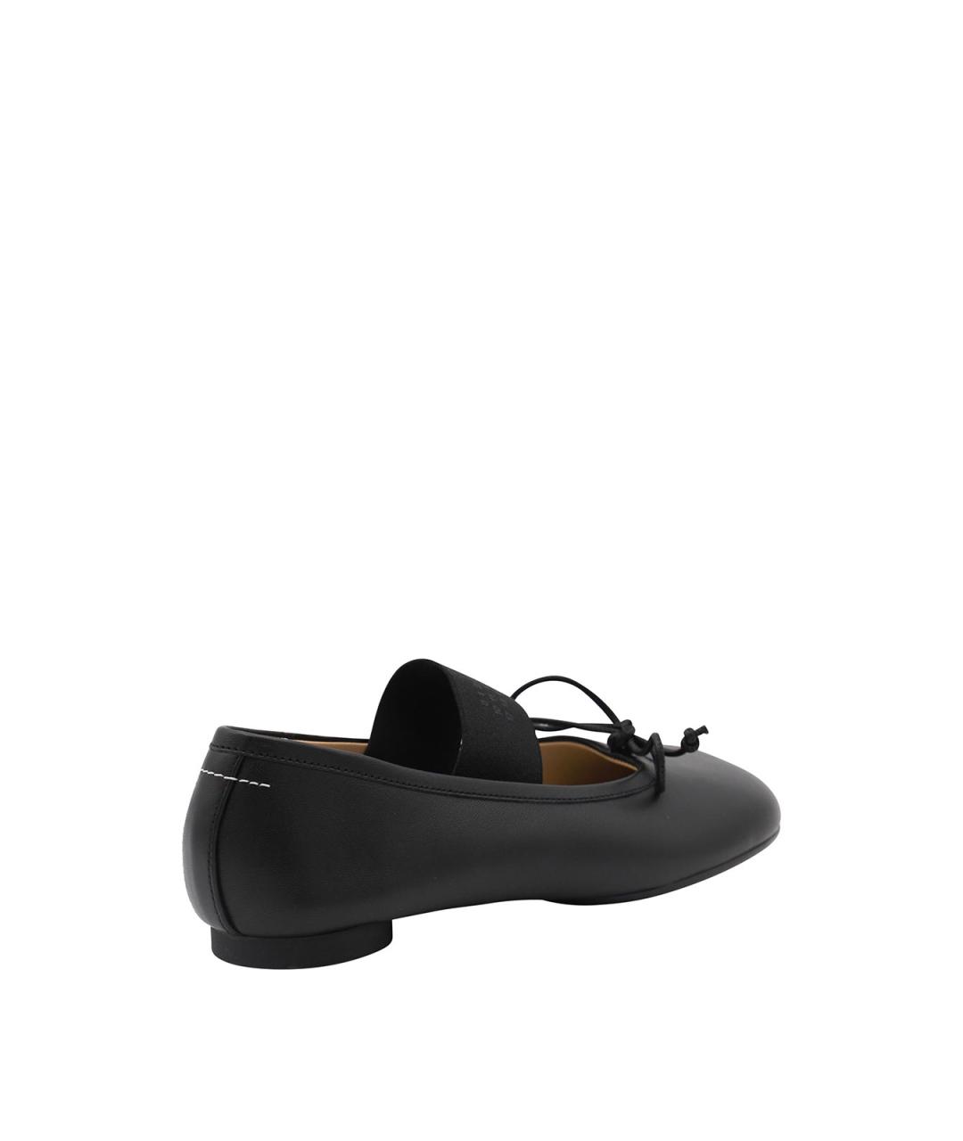 MM6 MAISON MARGIELA Черные кожаные балетки, фото 2