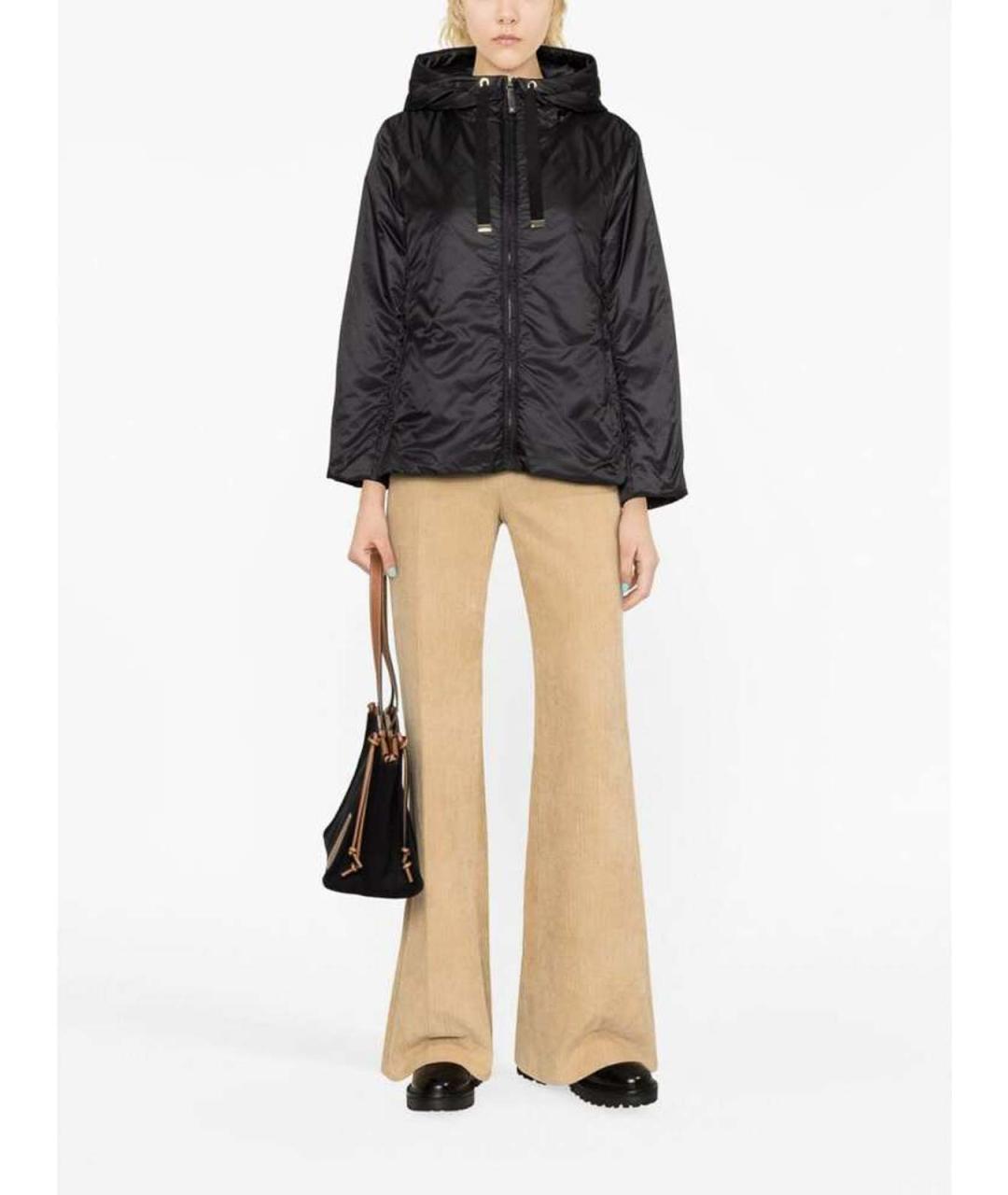 MAX MARA Черная полиэстеровая куртка, фото 3