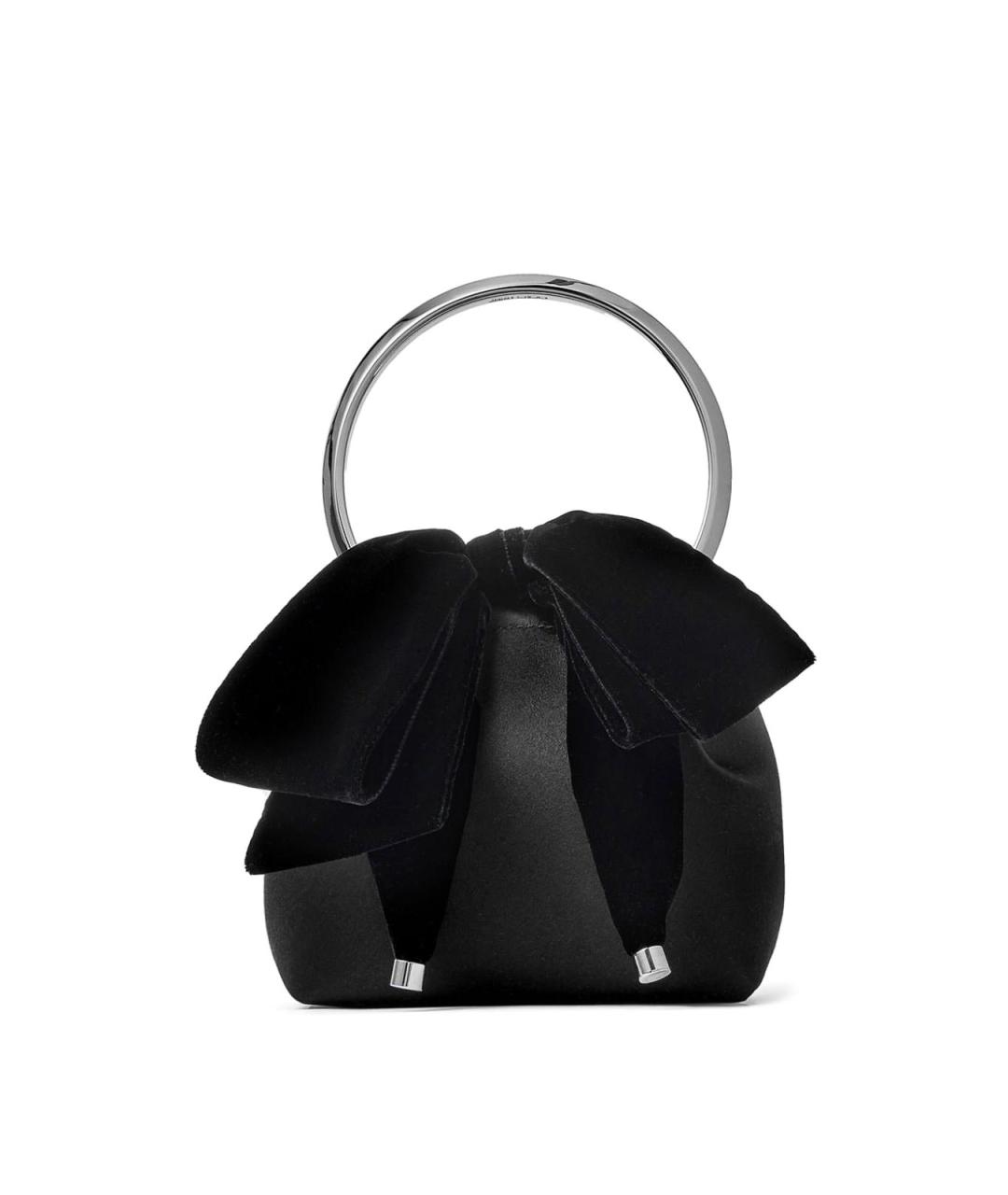JIMMY CHOO Черная кожаная сумка с короткими ручками, фото 1