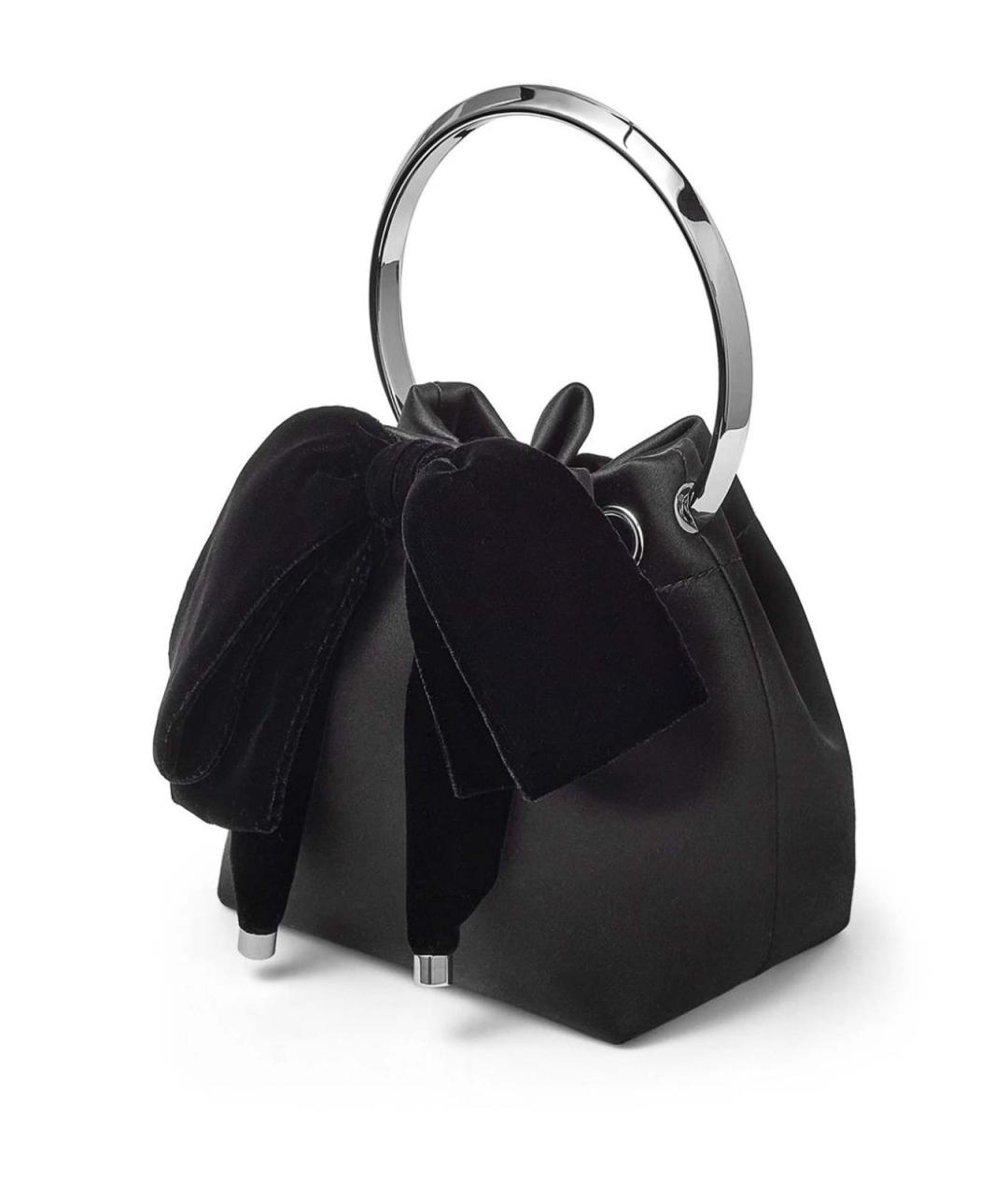 JIMMY CHOO Черная кожаная сумка с короткими ручками, фото 5