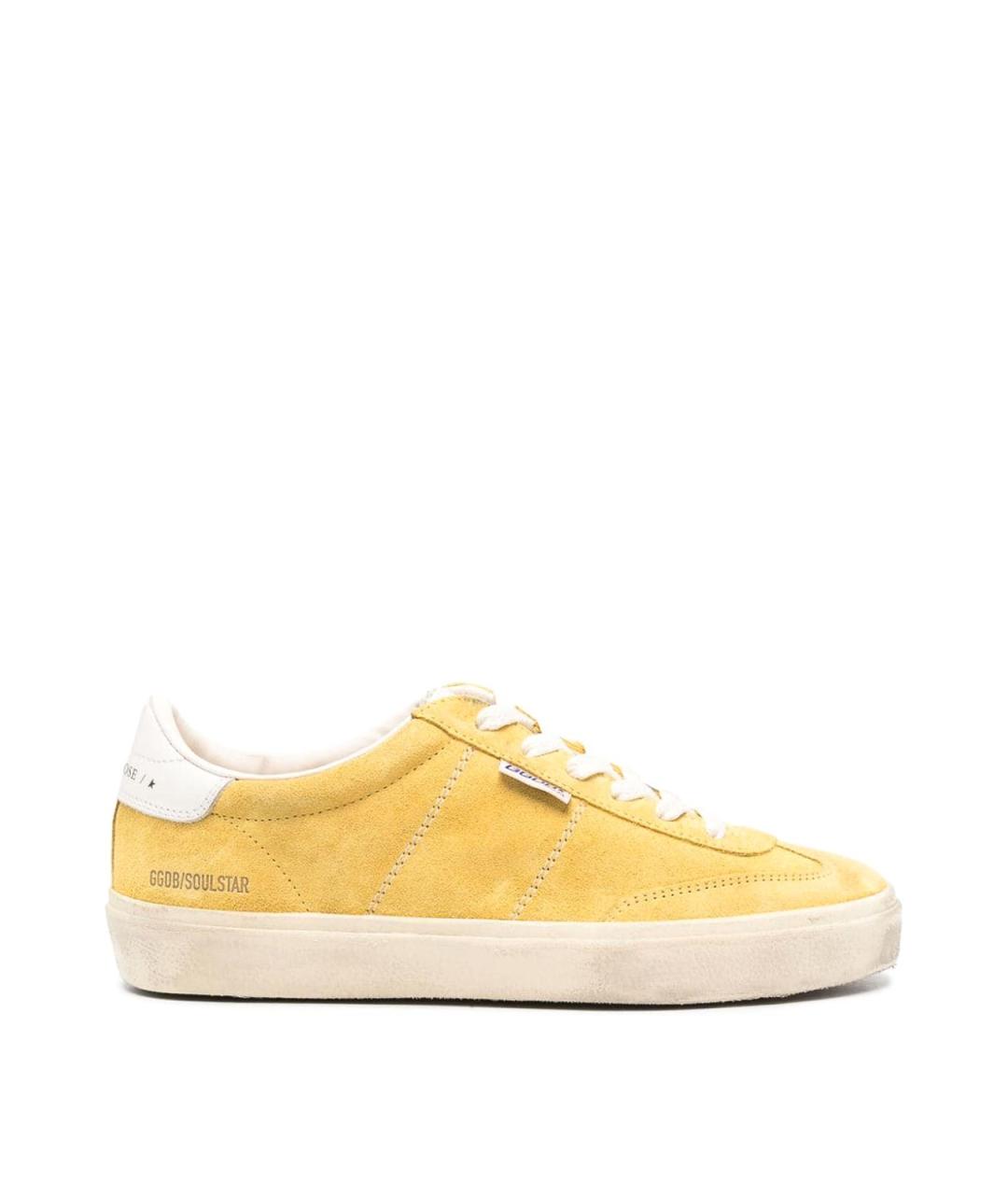 GOLDEN GOOSE Желтые замшевые кеды, фото 1