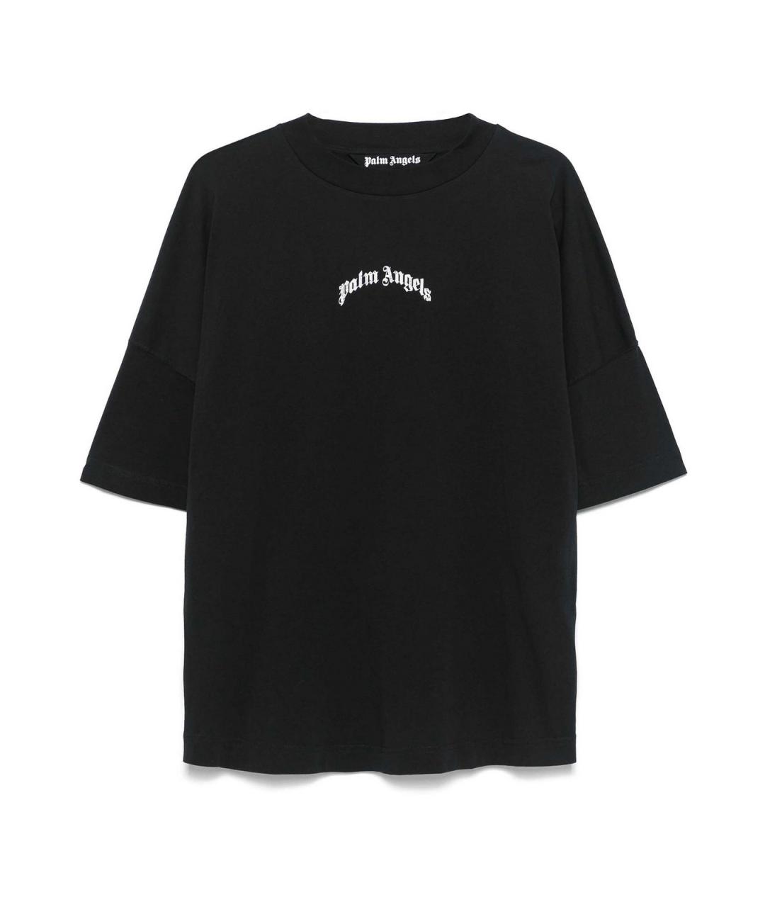 PALM ANGELS Черная хлопковая футболка, фото 1