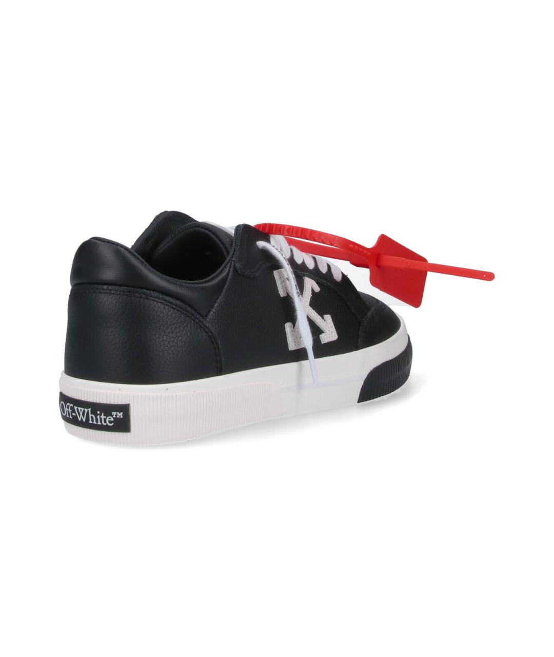 OFF-WHITE Черные резиновые низкие кроссовки / кеды, фото 4