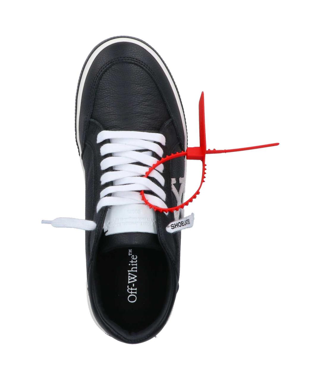 OFF-WHITE Черные резиновые низкие кроссовки / кеды, фото 5