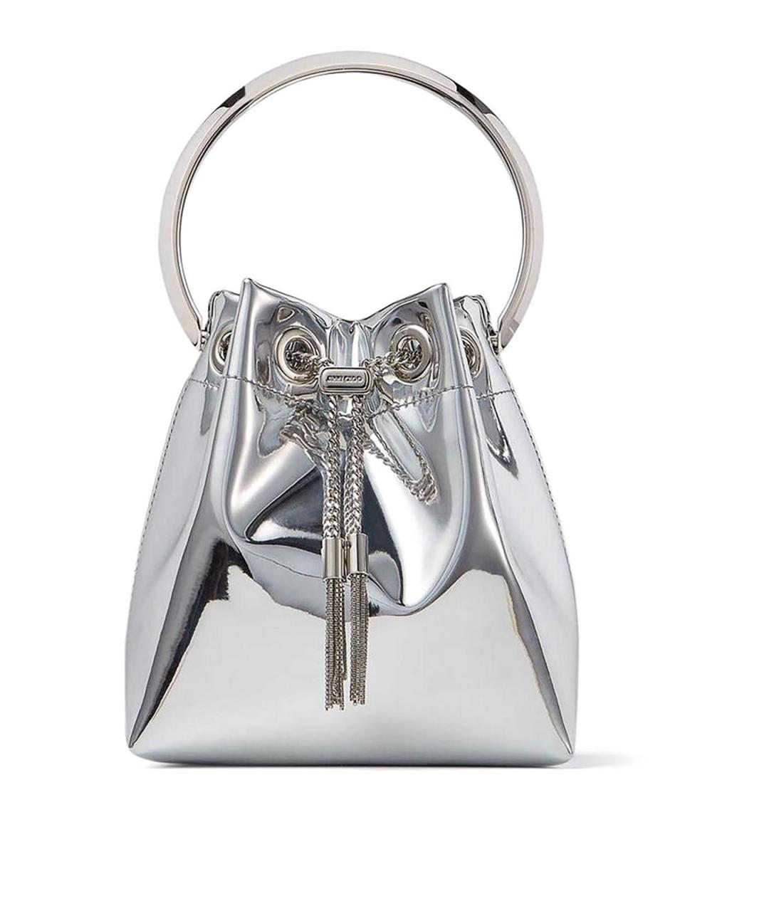 JIMMY CHOO Серебряная сумка с короткими ручками, фото 1