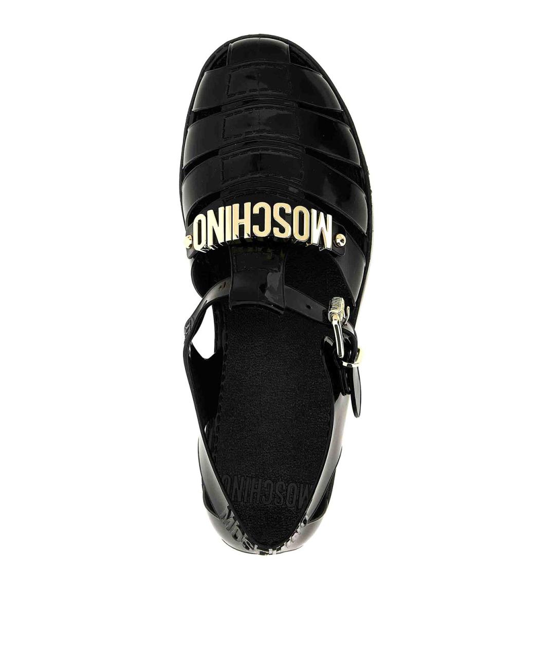 MOSCHINO Черные сандалии, фото 4