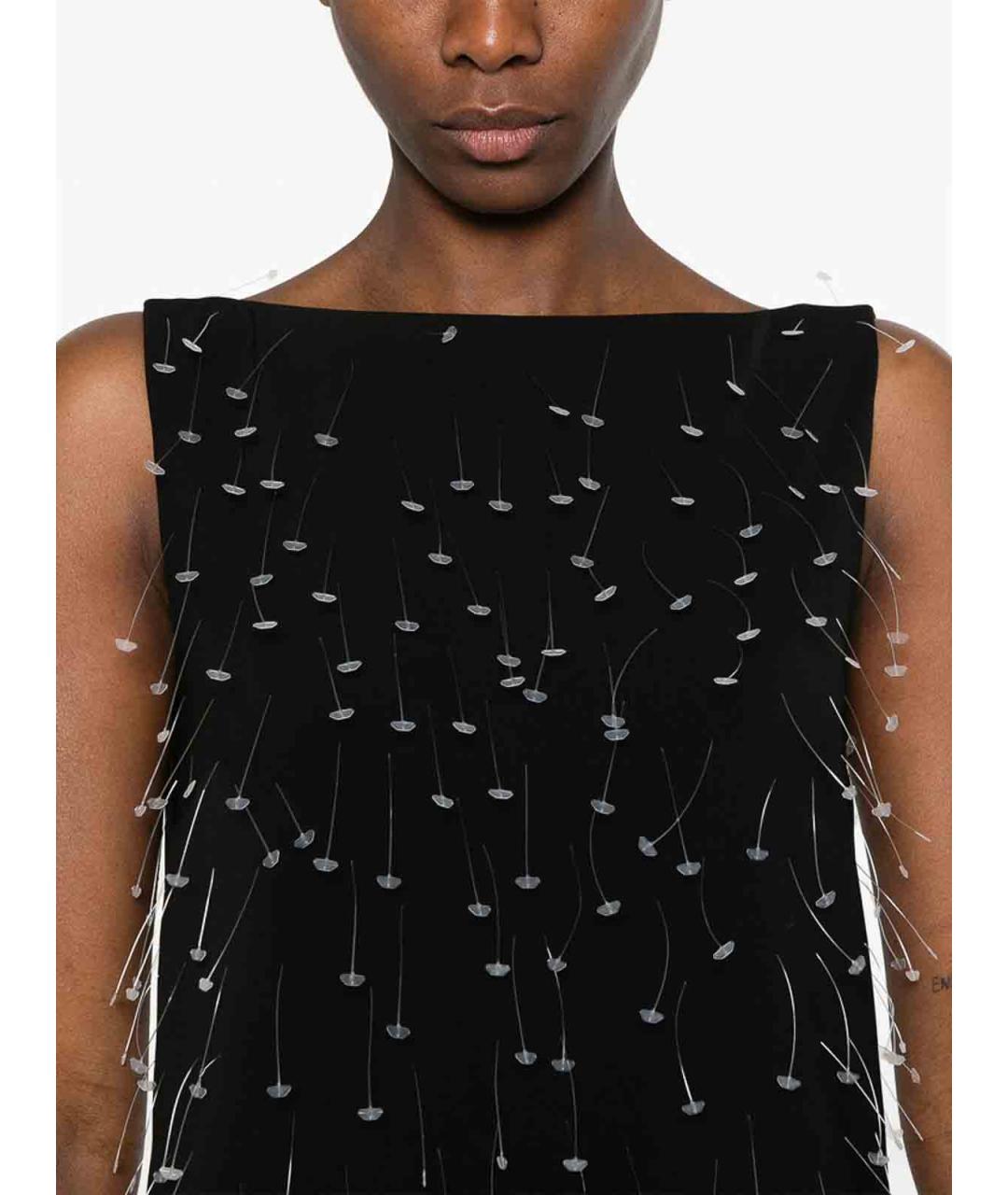 MOSCHINO Черное хлопковое повседневное платье, фото 2