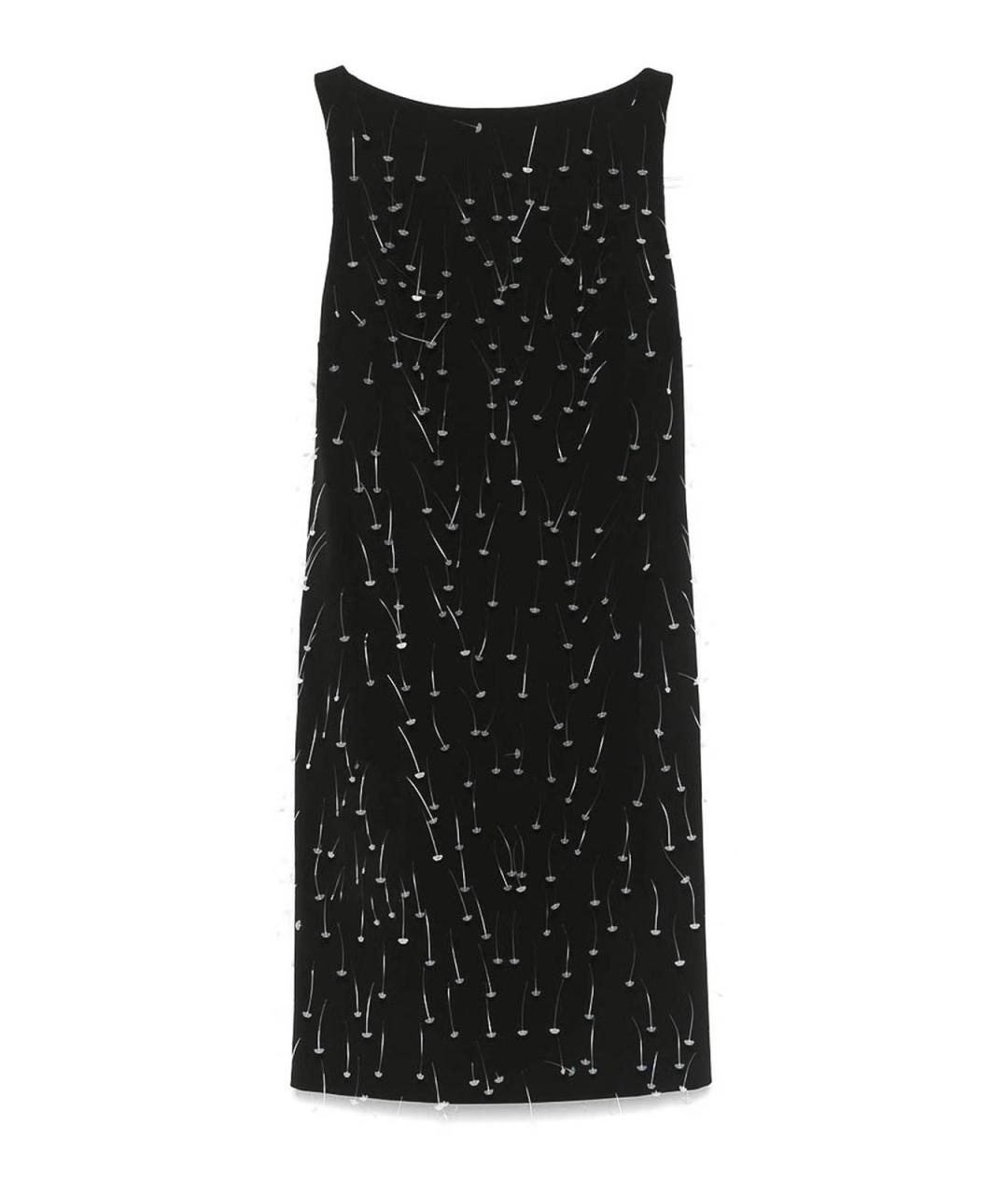 MOSCHINO Черное хлопковое повседневное платье, фото 1