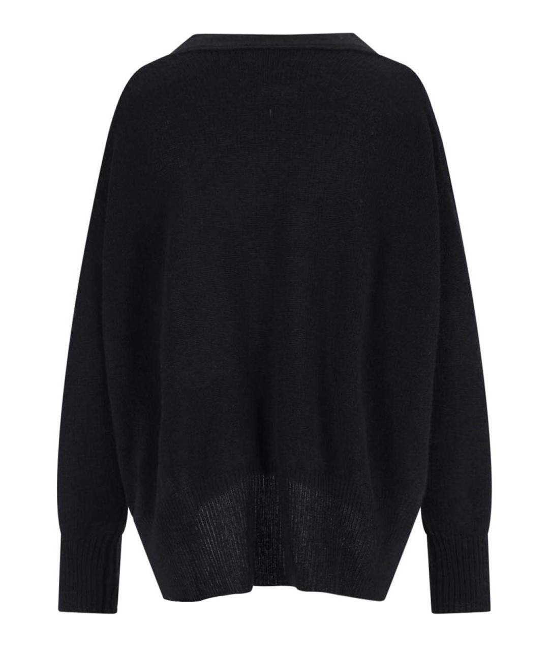 JIL SANDER Черный кашемировый кардиган, фото 2
