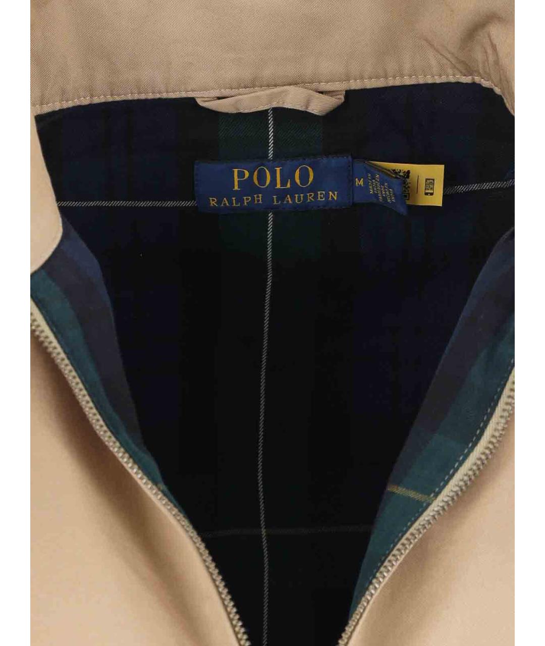 POLO RALPH LAUREN Бежевая хлопковая куртка, фото 5