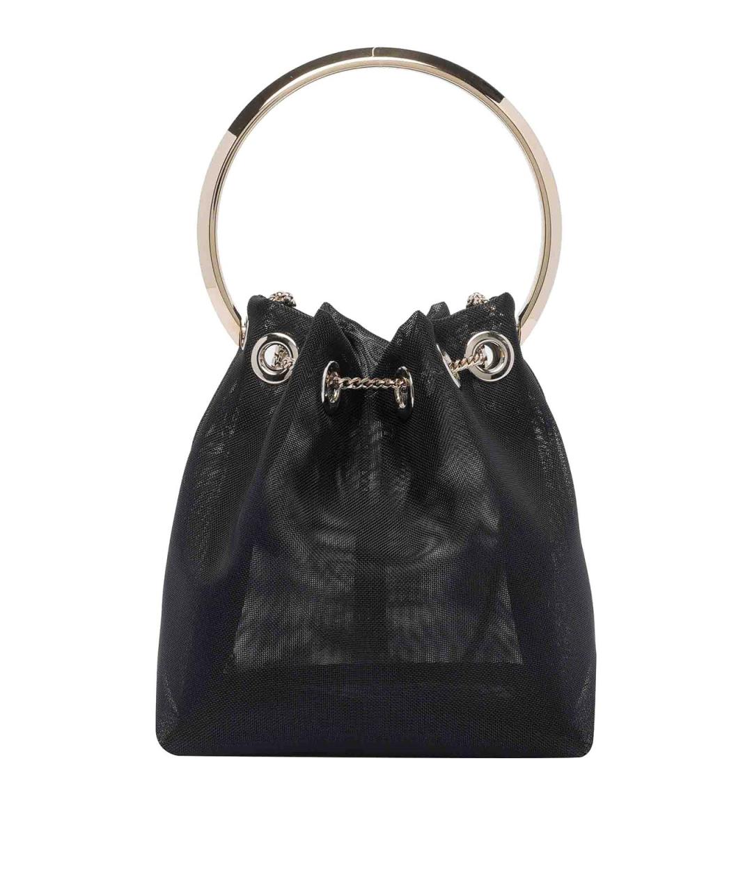 JIMMY CHOO Черная кожаная сумка с короткими ручками, фото 3