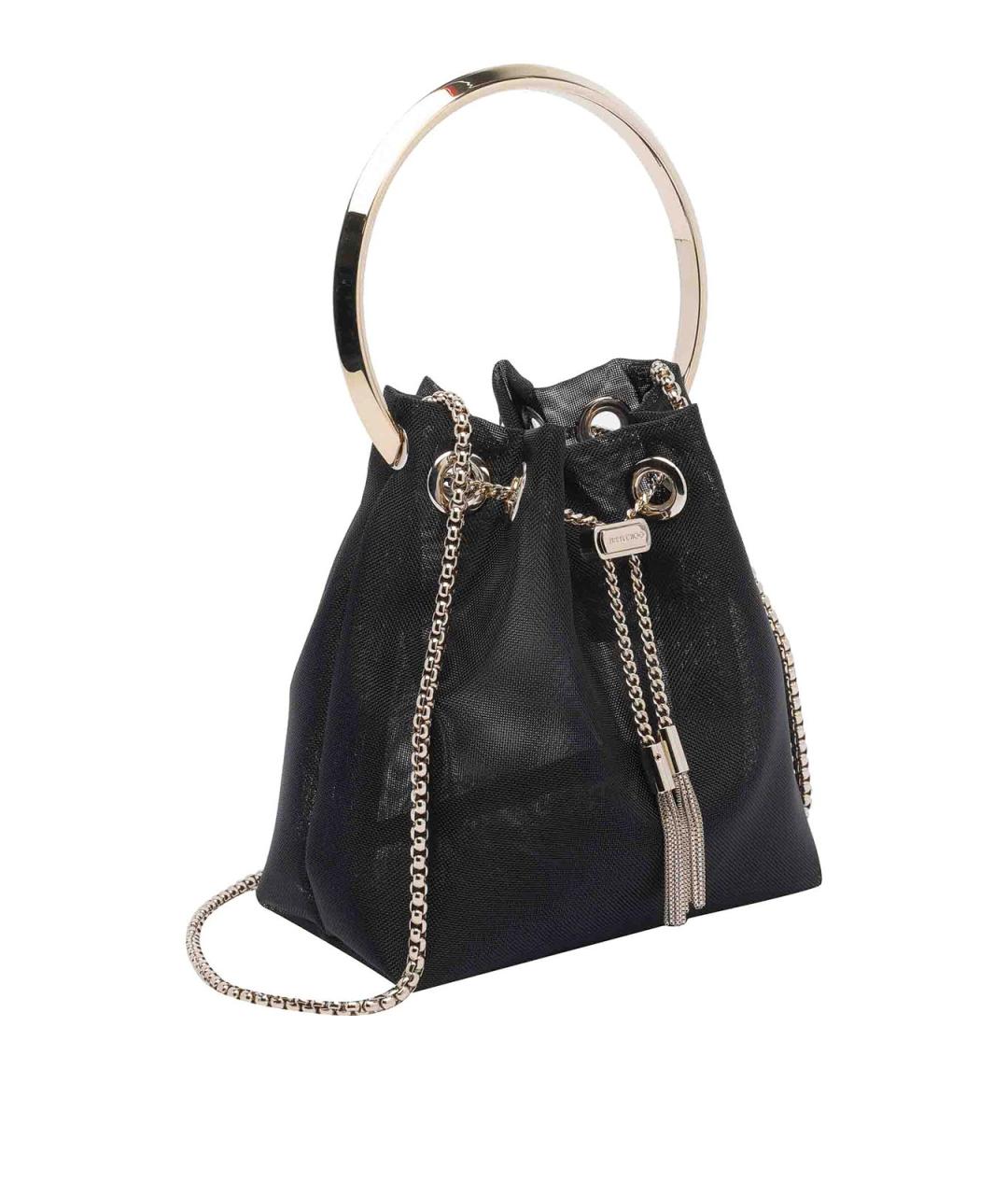 JIMMY CHOO Черная кожаная сумка с короткими ручками, фото 2
