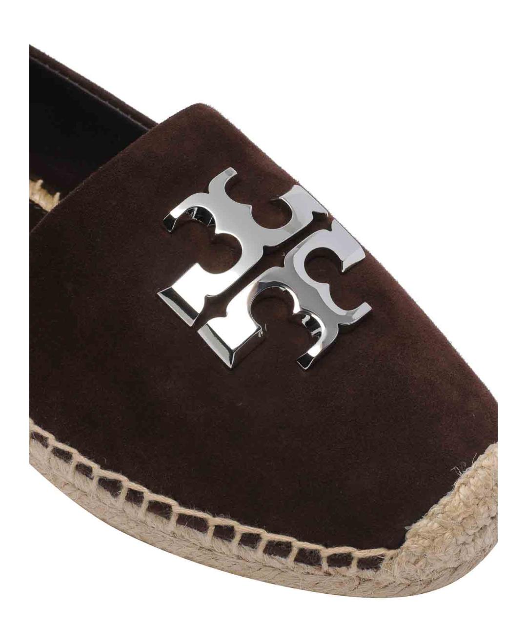 TORY BURCH Коричневые замшевые эспадрильи, фото 4