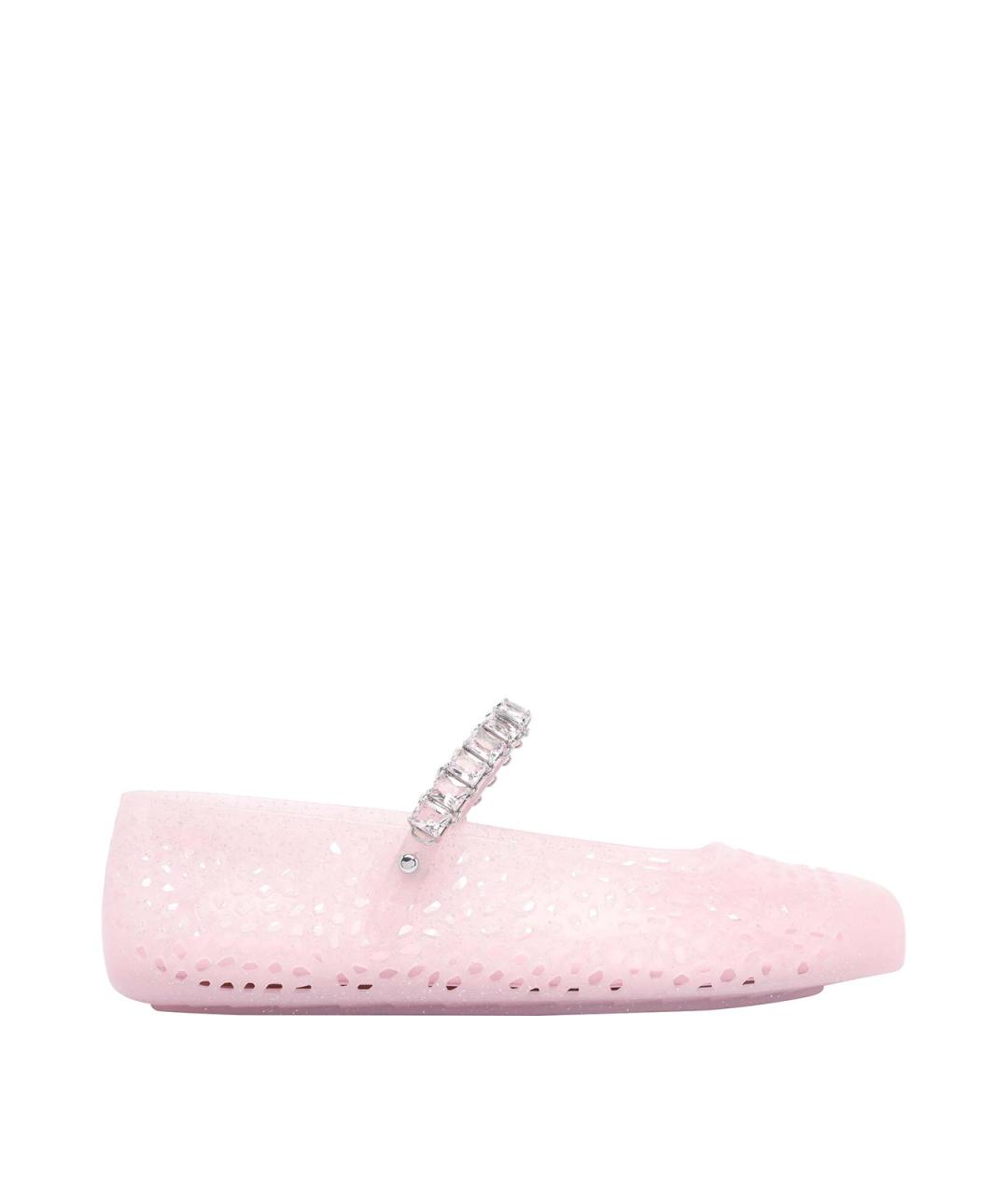 JIMMY CHOO Розовые резиновые балетки, фото 1