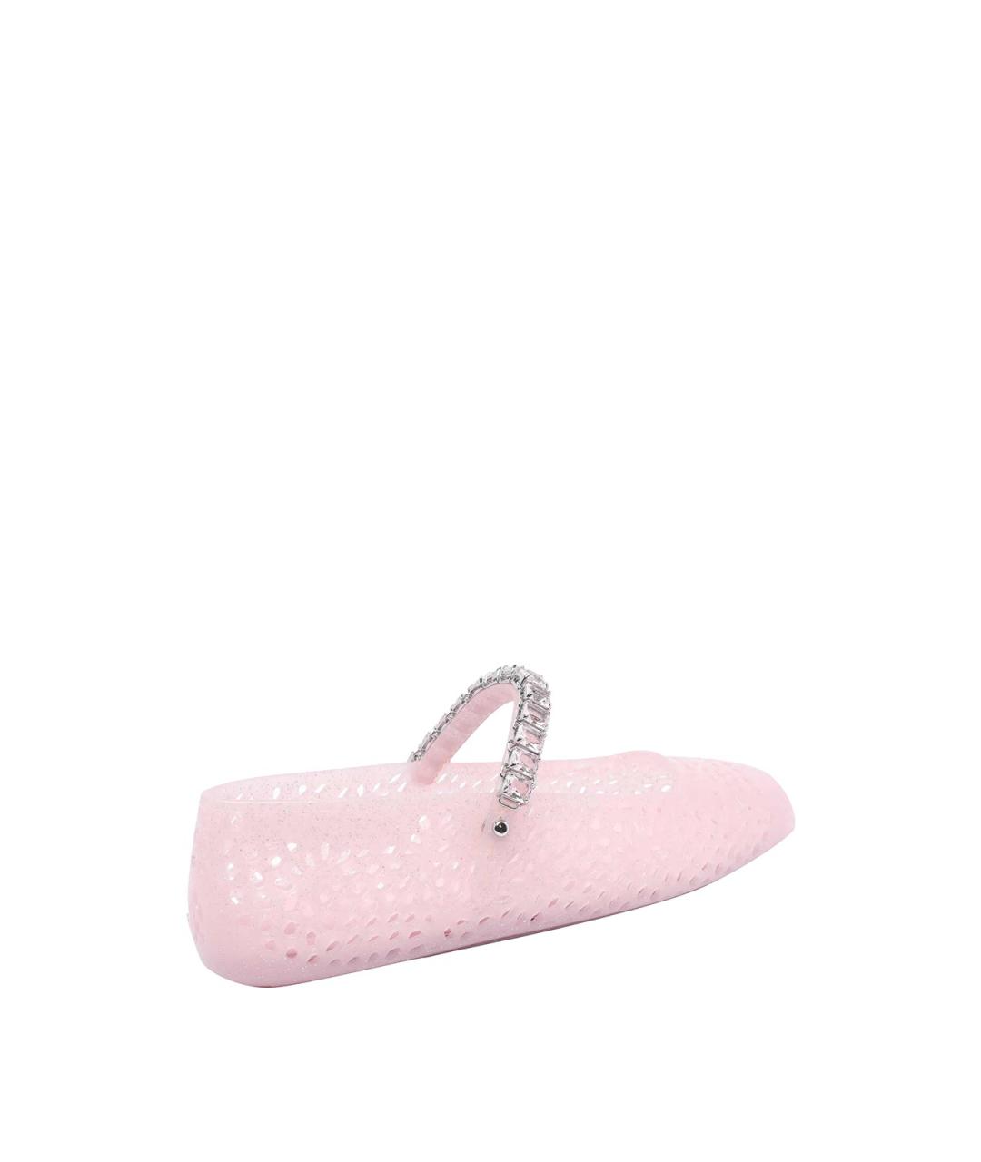 JIMMY CHOO Розовые резиновые балетки, фото 3