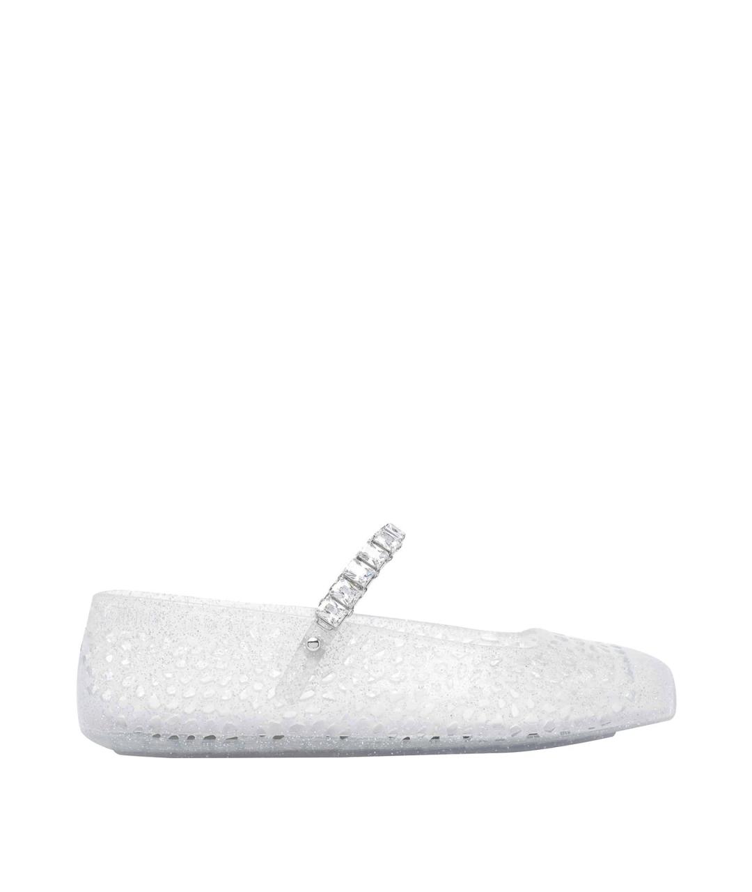 JIMMY CHOO Белые резиновые балетки, фото 1