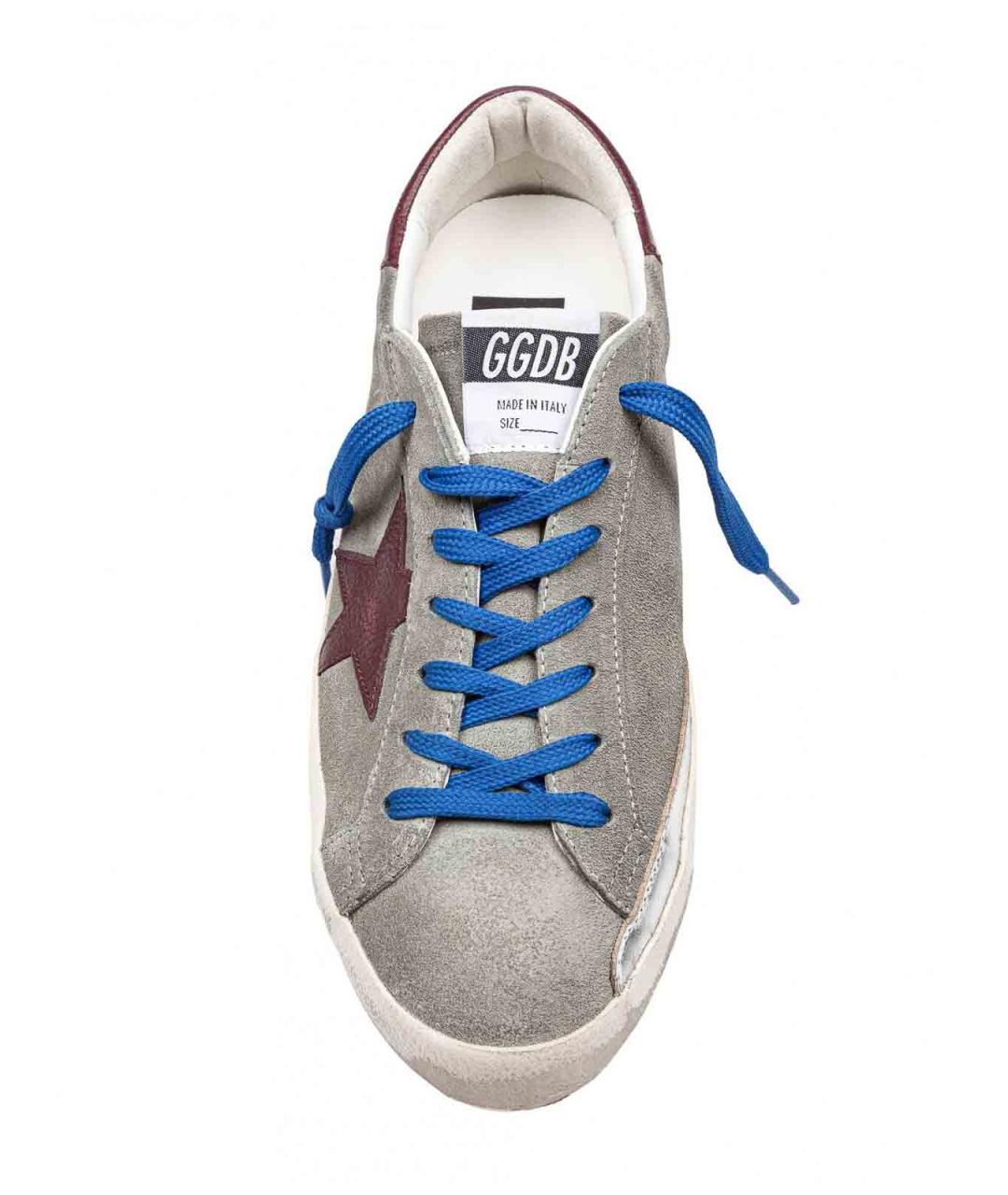 GOLDEN GOOSE Серые замшевые низкие кроссовки / кеды, фото 3