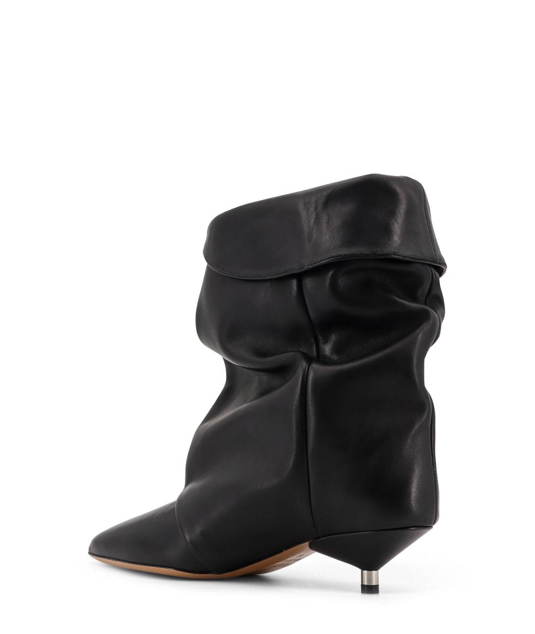 ISABEL MARANT Черные кожаные ботильоны, фото 3
