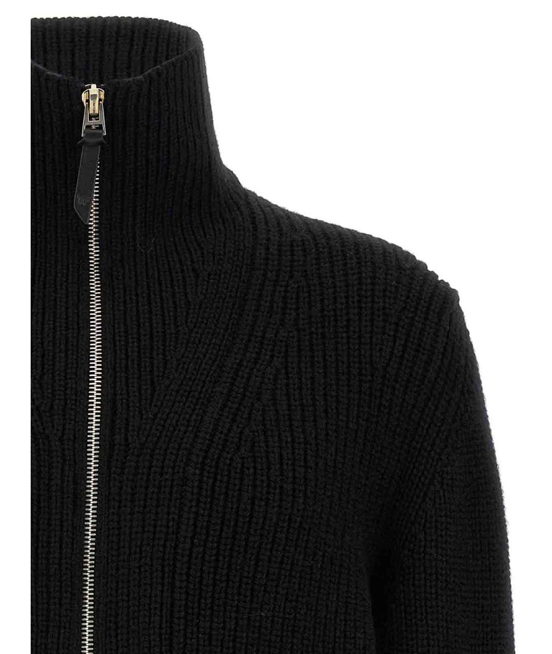 TOM FORD Черный шерстяной кардиган, фото 3