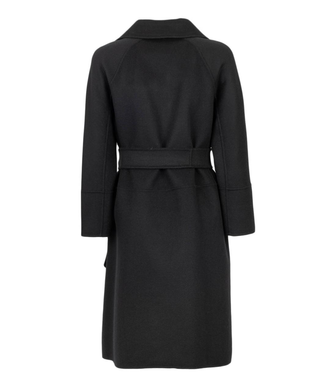'S MAX MARA Черное шерстяное пальто, фото 2