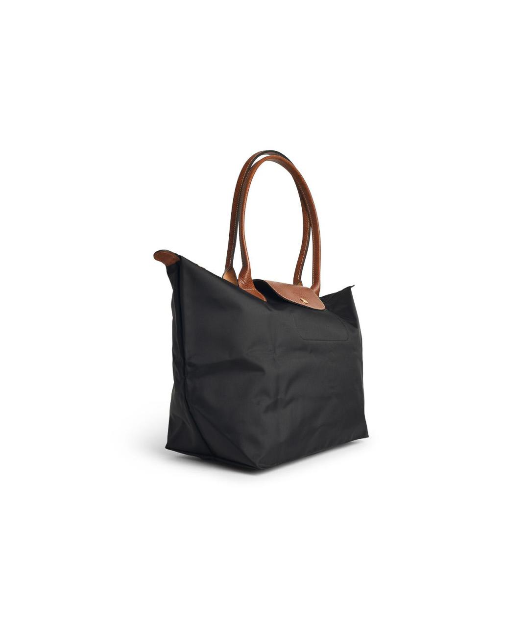 LONGCHAMP Черная тканевая сумка через плечо, фото 2